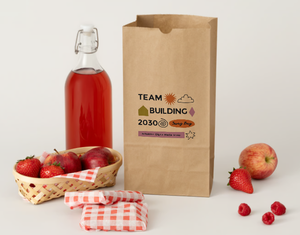 Bolsas de Papel Kraft SOS Impresas Personalizadas con Logotipo, Bolsa de Papel Kraft Blanca SOS para Empacar Comida para Llevar y Artículos - Product Image 2