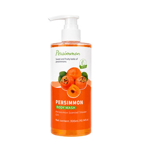 Gel de Ducha Personalizado con Etiqueta Privada de Caqui, Rejuvenecedor y de Limpieza Profunda, Espuma Abundante Iluminadora, 300ml - Product Image 2