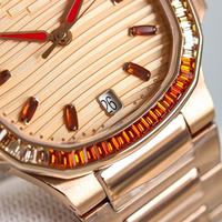 Reloj de Lujo Personalizado OEM ODM de Edición Limitada con Cristal de Moissanita y Zafiro, Correa de Acero Inoxidable, Cal.326, Fábrica Dandong Pointer