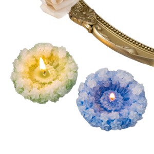 Vela aromática floral vintage hecha a mano con forma de flor para decoración del hogar, regalo de boda - Product Image 6