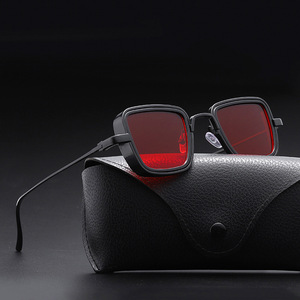 LMA 58157 Vintage Luxury Classic Brand Design Shades Man <b>Small</b> <b>Mirror</b> Thick Metal Business Square Frame Sunglasses High Quality - Product Image 4