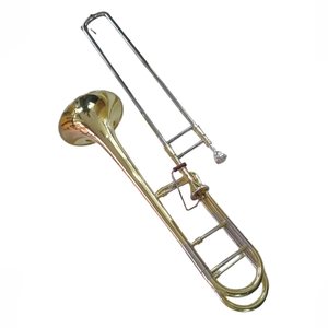 Trombón Tenor Bb/F con Válvula Thayer, Vara de Cuproníquel, Campana Hecha a Mano TT8518, Lacado Dorado para Músico Profesional - Product Image 1