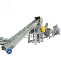 Ligne d'équipement de recyclage pour le lavage, le broyage et le nettoyage de bouteilles rigides en PET/PP