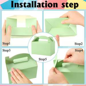 Boîtes cadeaux en papier coloré pour la Saint-Valentin, boîtes à bonbons, friandises, gâteaux, pour la rentrée scolaire, les mariages, les fêtes - Product Image 6