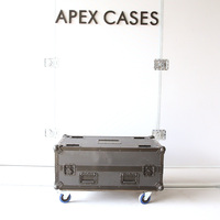 APEX CASES OEM Custom Reinforced Top Lid Separate Honeycomb Laminate 4" Castors Stage Lighting Flight Case 3-Year Warranty