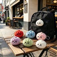Jouet anti-stress Kawaii Squishy en forme de boulette vapeur souriante, jouet à presser pour enfants et adultes