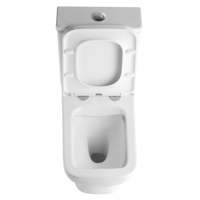 Customizabel couleur blanche usine CE placard à eau sans monture salle de bain WC monté au sol lavage deux pièces cuvette de toilette