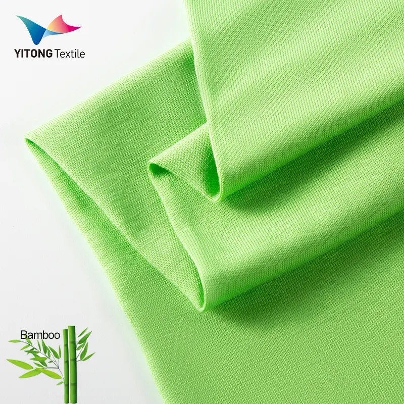 Atacado 150 gsm Respirável Tecido De Malha De Bambu 100% Tecido De Bambu Para Pijama Roupa Interior