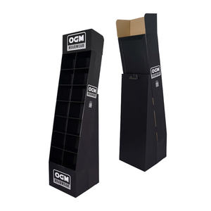 Estante de exhibición de promoción minorista de supermercado, soporte de papel de suelo corrugado personalizado, soporte de exhibición de cartón llamativo - Product Image 4