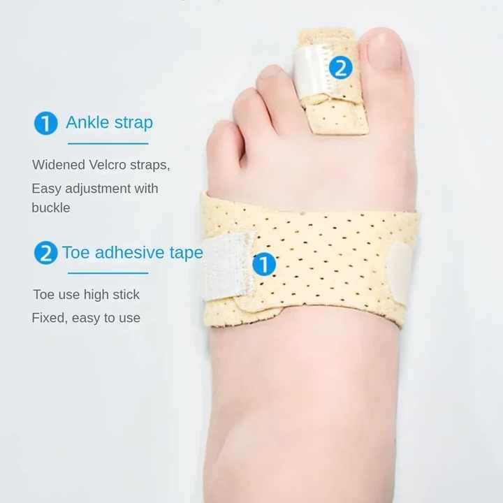 Hallux Valgus Orthopedic Toe Bunion Corrector Adjustable Toe Separator ...