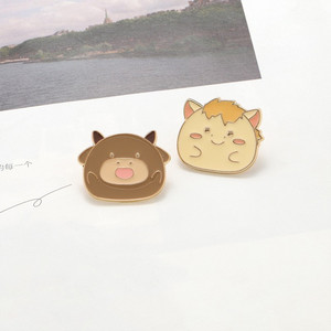 Broche de los Doce Signos del Zodíaco Estilo Chino, Lindo Pin de Pareja de Dibujos Animados Japoneses, Decoración Creativa para Regalo - Product Image 5