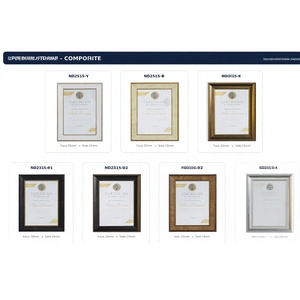 Marco Nórdico para Certificados, Marco de Madera Compuesta, Rectangular, para Montar en la Pared, ND2515 Y B K ND2315 01 02 D2 A Vertical - Product Image 1