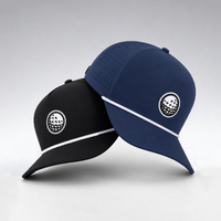 Casquette de baseball 5 panneaux Oxford personnalisée pour entreprise, imperméable, respirante, avec corde, pour le golf, motif Argyle, en caoutchouc/PVC