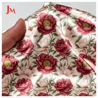 Tissu satiné en polyester de luxe imprimé sur mesure, tissu satiné soyeux imprimé floral pour robe femme