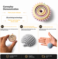 Nouveau produit : Jouet anti-stress portable en plastique imprimé en 3D, hérisson, mini spinner pour les doigts, amusant, unisexe, à partir de 14 ans