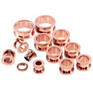 Pares de tapones para los oídos con tornillo de acero inoxidable, túneles en forma de polea, medidores de oreja Punk, expansor, túneles de carne, Piercing - Product Image 5