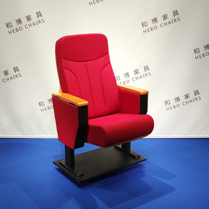 เก้าอี้หอประชุมมานวาเอ็กซ์โป รุ่น HB670 สีแดงบีช แบบมีที่วางแขน สำหรับใช้ในโรงภาพยนตร์และห้องประชุม - Product Image 1
