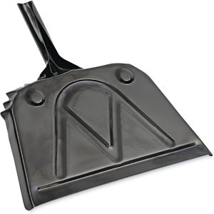 Recogedor de Polvo de Metal Negro de Acero Calibre 20 Boardwalk, 12 x 14 Pulgadas, Mango de 2 Pulgadas con Palo de Escoba de Hierro para Uso en el Hogar y Jardín, 12 Unidades por Caja - Product Image 5