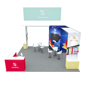 Open Tentoonstellingsstand Met Opslagruimte, Geschikt Voor Het Weergeven Van Advertenties En Opknoping Tv-Promoties - Product Image 3