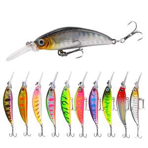 Vente en gros d'appâts durs de 7cm/6g leurre de pêche méné revêtement réfléchissant <span class=keywords><strong>pour</strong></span> saumon d'eau douce poisson-chat vivaneau basse matériau ABS - Product Image 1