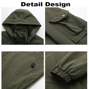 Venta caliente en Europa Hombres Al aire libre a prueba <span class=keywords><strong>de</strong></span> viento Casual Cremallera con capucha Chaquetas Softshell Sombrero Extraíble Hombre <span class=keywords><strong>Grasa</strong></span> Tamaños Chaquetas <span class=keywords><strong>de</strong></span> senderismo - Product Image 5