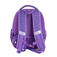 Sac à dos scolaire rigide unisexe pour filles et enfants, motif chat violet Haslor, design ergonomique, fermeture éclair, fabrication OEM