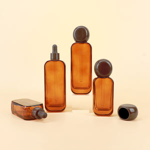 Botella de vidrio ámbar de alta calidad para loción y perfume de 1 OZ, 2 OZ, 3 OZ, 4 OZ, muy vendida, suministrada por el fabricante. - Product Image 5