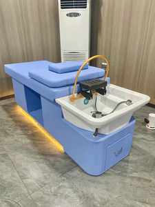 Shampooing tête Spa chaise longue chauffée bain de pieds cuir chevelu Spa civière avec lavage de tête pédicure - Product Image 4