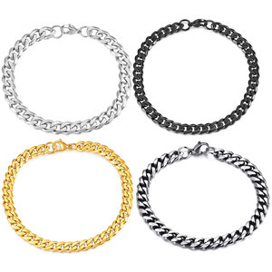 Pulsera Cubana de Acero Inoxidable 3 5 7 9 11MM Pulida a Mano Joyería de Moda para Hombre Regalo Pulseras de Eslabones - Product Image 5