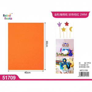 Glitter dorato 2mm foglio di schiuma per artigianato e decorazioni prodotto in Polyfoam senza adesivo - Product Image 2