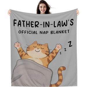Cute Cartoon Cat Flannel <b>Blanket</b> Throw <b>Blanket</b> Nap <b>Blanket</b> Cozy <b>Warm</b> Super Soft for Home Office Nap Custom Print Wholesale - Product Image 5