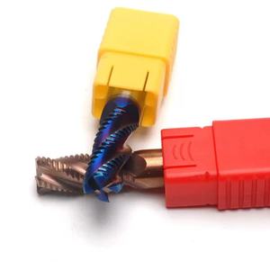 Prezzo all'ingrosso 2/3/4 flauti Dhf ad alta alimentazione 45 gradi smusso a sfera in metallo duro naso 6mm fresa a candela utensile da taglio in acciaio sgrossatura fresa - Product Image 3