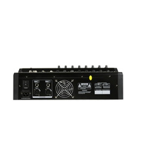 Console de mixage audio professionnelle 8 canaux avec amplificateur de puissance 2x350W, 16 effets numériques pour DJ, scène, concert, LIVE