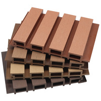 Venta caliente al aire libre Wpc Panel de pared 3D Co-extrusión Madera Plástico Panel compuesto Revestimiento de pared Balcón Valla Paneles Tableros