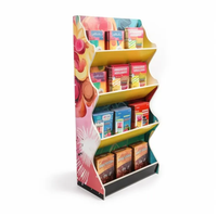Présentoir de point d'achat en papier personnalisé, Poubelle pour présentoir à biscuits au chocolat