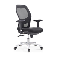 Chaise de bureau moderne noire Cadeira Escritorio Chaise d'ordinateur de bureau en maille ergonomique confortable pour de longues heures