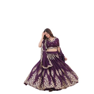 ชุดเดรสค็อกเทลต้อนรับไวน์ที่น่าดึงดูดใจเครื่องแต่งกาย lehenga choli - Product Image 1
