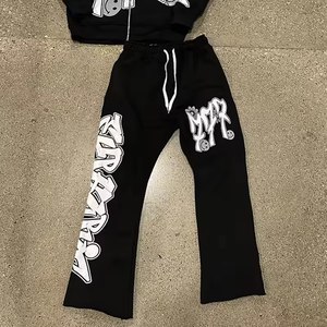 Conjunto de Sudadera con Capucha y Pantalones Deportivos para Hombre, Estilo Informal, Holgado, para Fitness y Uso Diario - Product Image 6