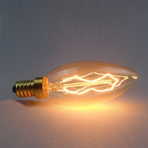 Lampe à incandescence décorative à filament de tungstène ampoule <span class=keywords><strong>E14</strong></span> 120V/220V 25W <span class=keywords><strong>40W</strong></span> 60W C35 queue Edison Style Vintage ampoule - Product Image 5