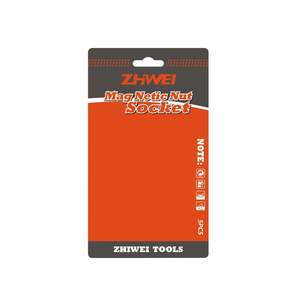 Carte suspendue personnalisée en papier couché laminé filmé, avec insert blister, trou pour suspension, forme tête pliée, épaissie, petite taille - Product Image 5