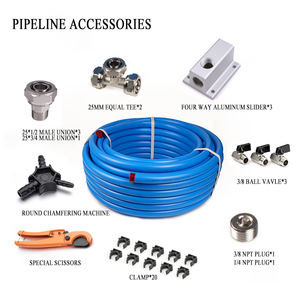 خرطوم مرن عالي الضغط من البولي إيثيلين عالي الكثافة مقاس 1/2 بوصة × 100 قدم، مانع للتسرب وسهل التركيب، للاستخدام الصناعي وضاغط الهواء - Product Image 1