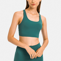 Hauts de gymnastique athlétiques pour femmes femmes soutien-gorge d'entraînement Fitness Pro soutien complet dos croisé soutien-gorge de sport