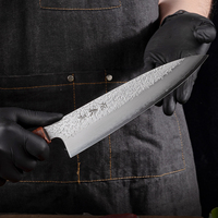 Couteaux de cuisine japonais en acier SLD japonais de qualité supérieure, 8 pouces, manche ergonomique en bois, couteau de chef Kiritsuke de haute qualité