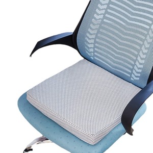 4D Air-Fiber Square Seat Cushion Backrest <b>Pad</b> Breathable Washable <b>Chair</b> Mat 5cm Thickness Summer Office Use - Product Image 5
