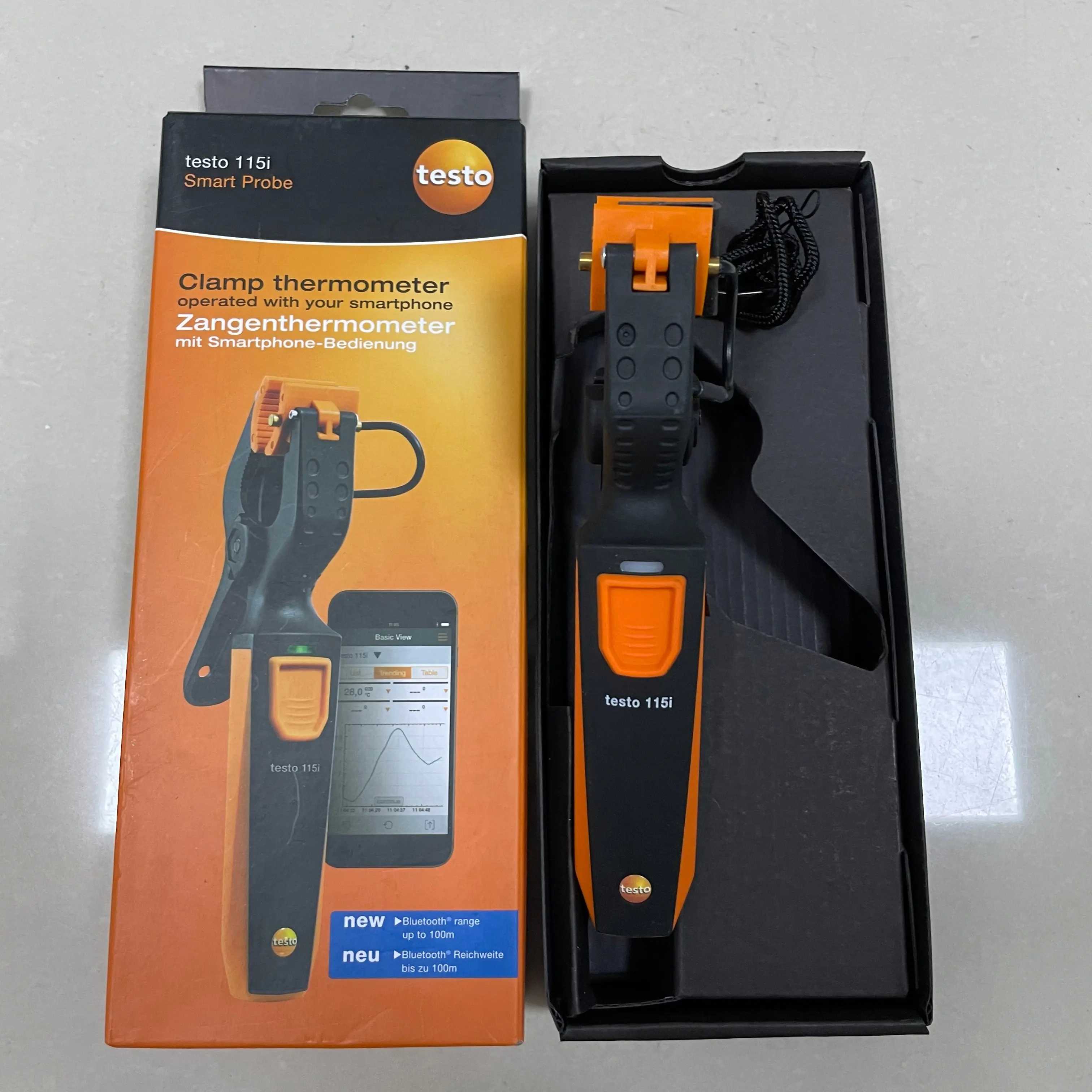 Nieuw Type Testo 115i Klem Thermometer 0560 2115 02 Bediend Via Smartphone Met Bluetooth Bereik Tot 100 M