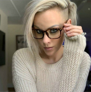 Montature per Occhiali Personalizzate con Ali Sottili Oversize, Lenti Ottiche Anti Luce Blu di Base - Product Image 3