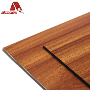 La pared exterior panel decorativo fachada de efecto de <span class=keywords><strong>madera</strong></span> de aluminio panel sándwich - Product Image 6