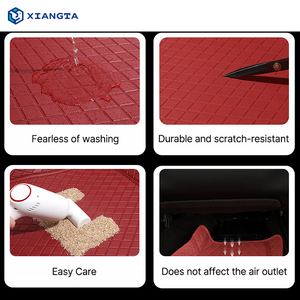 Alfombrilla antideslizante Xiangta para <span class=keywords><strong>coches</strong></span>, alfombrillas <span class=keywords><strong>de</strong></span> cuero <span class=keywords><strong>de</strong></span> lujo a cuadros <span class=keywords><strong>de</strong></span> marca al por mayor, alfombrillas <span class=keywords><strong>de</strong></span> coche con logotipo personalizado <span class=keywords><strong>de</strong></span> fábrica - Product Image 2