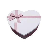 Boîte cadeau de luxe en carton rigide de haute qualité en forme de cœur pour la Saint-Valentin, personnalisable selon vos besoins