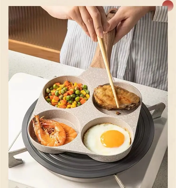 Cross-border hot selling maifan stone non-stick egg burger frying pan pan induction cooker universal mini omelette